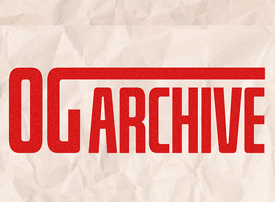 OG Archive Logo adobe illustrator illsutrator logo logo design logodesign miami og photoshop scarface
