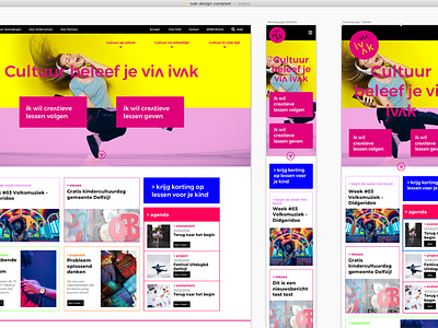 Cultural Centre Homepage Layout