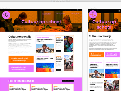 Responsive Web Page Design colorful colors colourful cultural design responsive webdesign webdesigner website