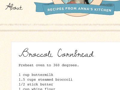 Recipe Catalog cornbread courier recipes
