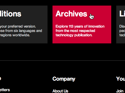 MIT Technology Review - Footer