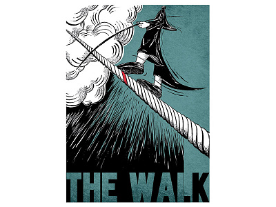 The Walk digital art ink