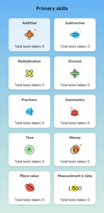 Math App for Kindergarten app design home screen kids landing page material design maths mobile app nanda prakash studies ui ux