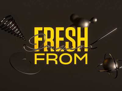 Fresh From Impero Vol.2 3d aftereffects animation cinema4d impero kinetic typography metalic motion design texture typogaphy