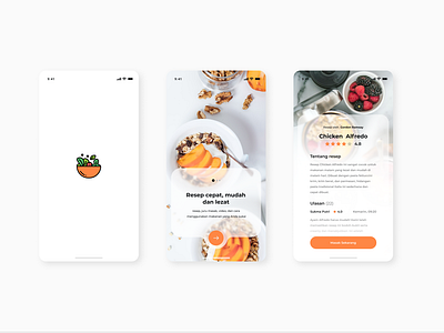 Cooking Recipe App Concept