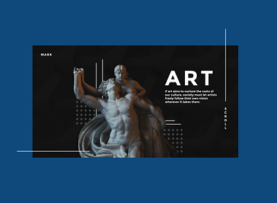 Art exhibition website concept art art exhibition black dailyui design designer exhibition graphic design grapicdesign illustration indonesia landing page statue ui ux