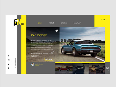 Website _ New Car beautiful branding car creative design logo new style ui ux web