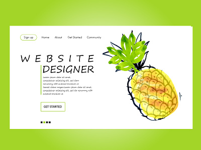 Pineapple beautiful branding creative design flat home icon illustration logo style typography ux