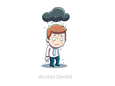 Access Denied 404 access denied clean error flat minimal slack stackfield ui web