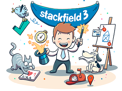 Stackfield 3 collaboration communication productivity project management tasks team teamwork todos