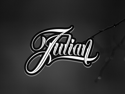 Julian caligraphy handletter handmade ink letter lettering logo typo typography