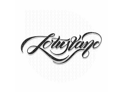 Lotusland caligraphy handletter handmade ink letter lettering logo typo typography