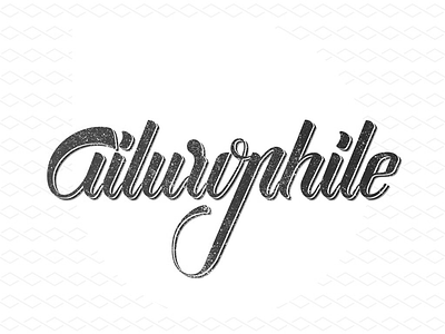 Ailurophile caligraphy handletter handmade ink letter lettering logo typo typography