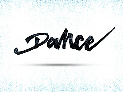 Dance calligraphy handmade illustration lettering letters print tshirt typography