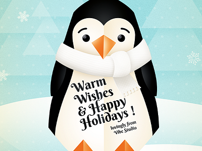 Pingo blue christmas holidays illustration penguin show white
