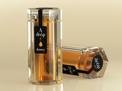 Vibe Drop 3d branding drop honey packaging product design vibe studio