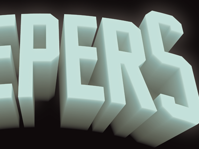 WIP! detail bit of a new design I'm currently developing. 3d david sanden lettering logo