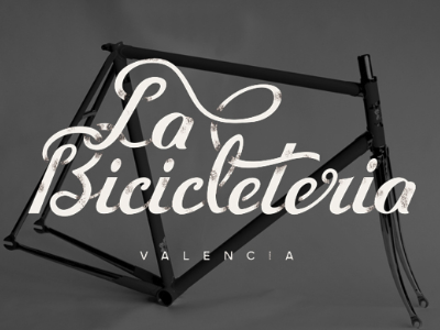 La Bicicleteria david sanden handwritten la bicicleteria lettering logo script velencia