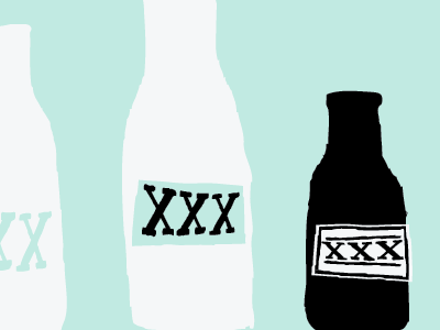 Booze Bottles illustration xxx