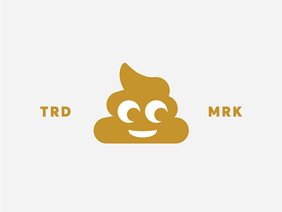 BBY TRD MRK badge brown emoji mark poop trade turd