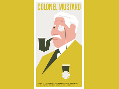 Colonel Mustard clue illustration mustard yellow