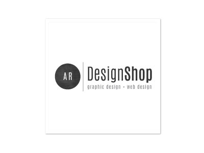 AR Design Shop Logo branding colorado denver design graphic design identity logo minimal design signage type type design typography