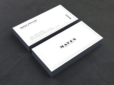 MAVEN Business Cards branding branding identity business cards graphic design identity design type typography vector