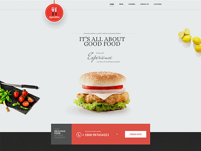 A Restaurant Website design food responsive restaurant ui design uiux web website website home page