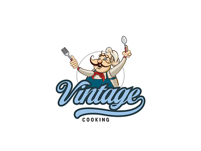 Vintage cooking Logo
