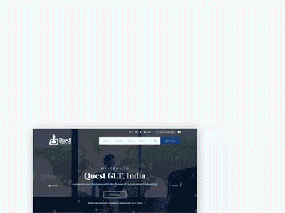 Website Mockup gif gif animation global graphic design information technology ui design ui design ux design user interface website design website home page