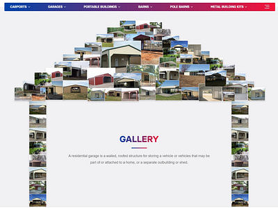 Gallery Page collage gallery page mockup design photo collage section userinterface website design website templates