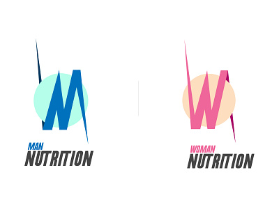 Man and Woman nutrition girls gym logo logodesign man nutriton supplement woman workout
