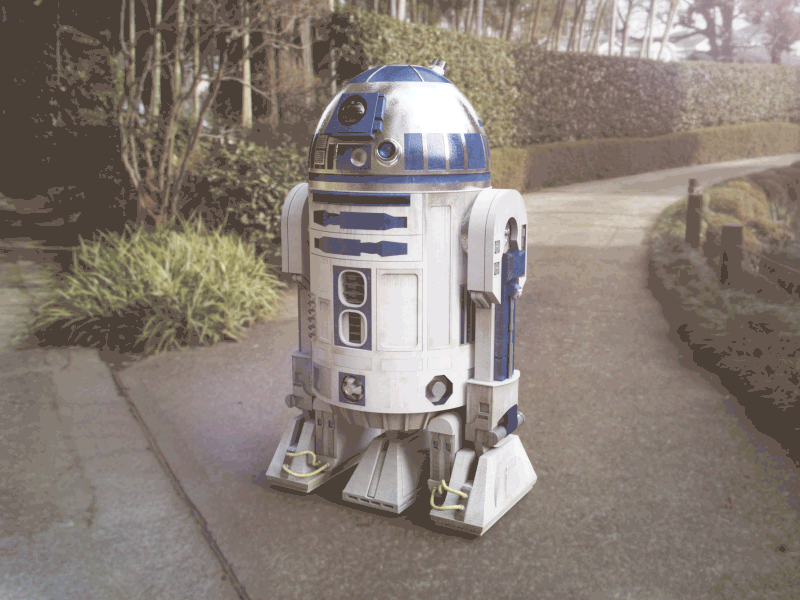 R2D2 3d c4d gif octane r2d2 star wars