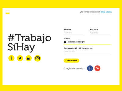 Redesign #TrabajoSiHay