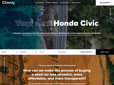 Homepage Hero & Brand Exploration - Car Concierge Service