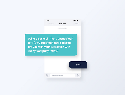 SMS Survey Illustration illustration messaging mobile sketchapp sms survey texting