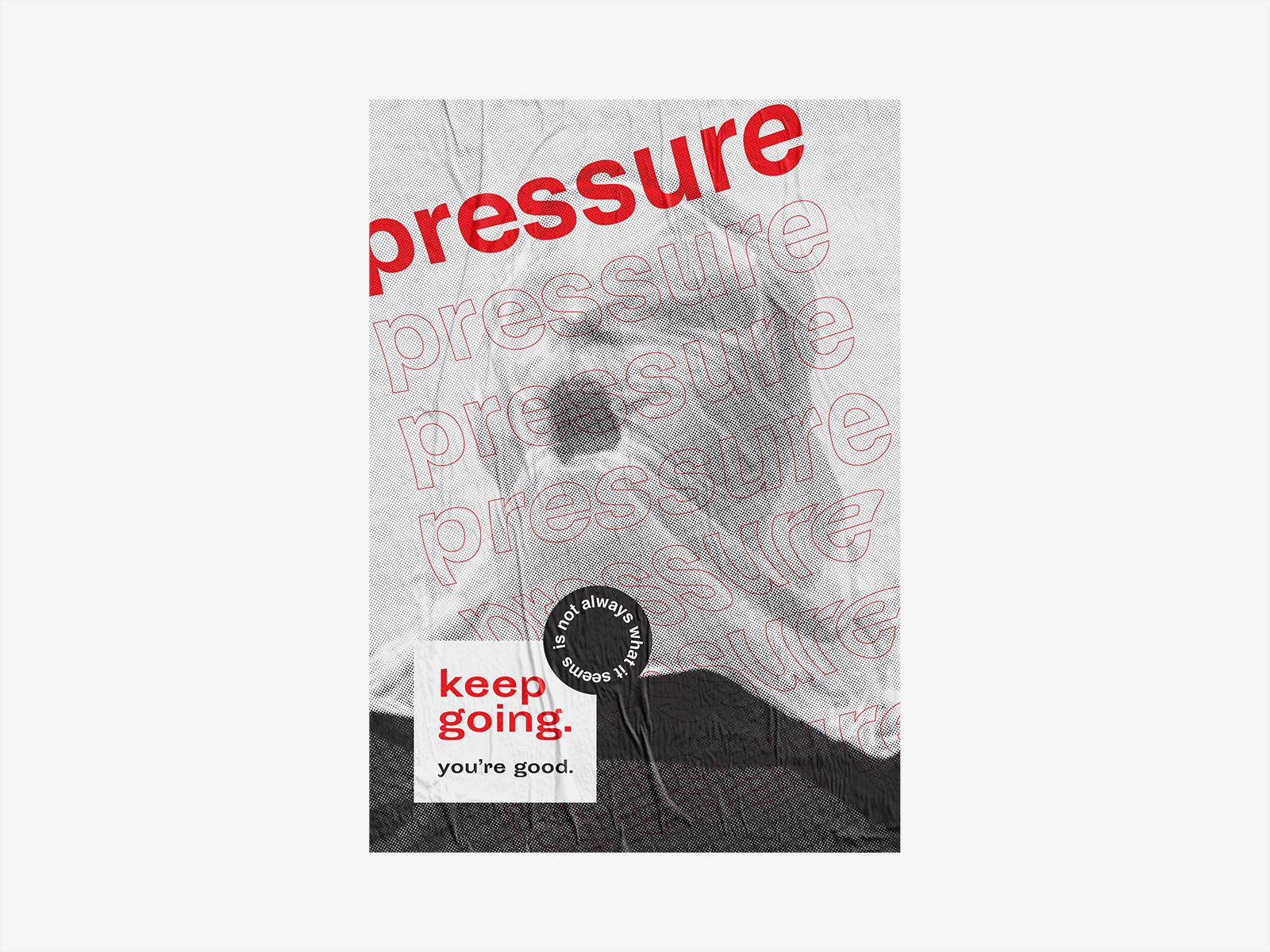 Pressure illustrator poster prints silkscreen typography