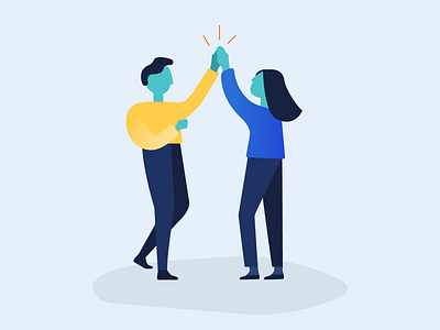 High Five! design illustration people vector