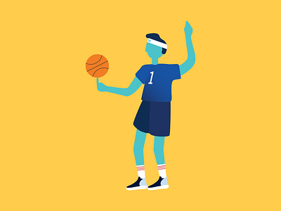 There's a new player in town. basketball design illustration sport vector