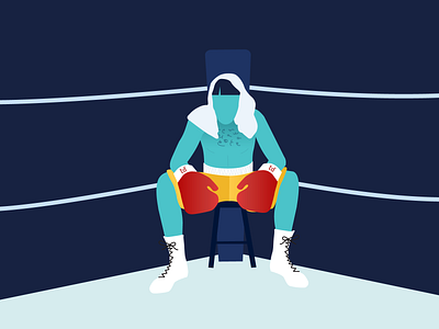 There's a new player in town 2. boxing corner illustration sport