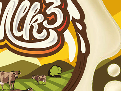 M3|Logo carton farm milk omega3