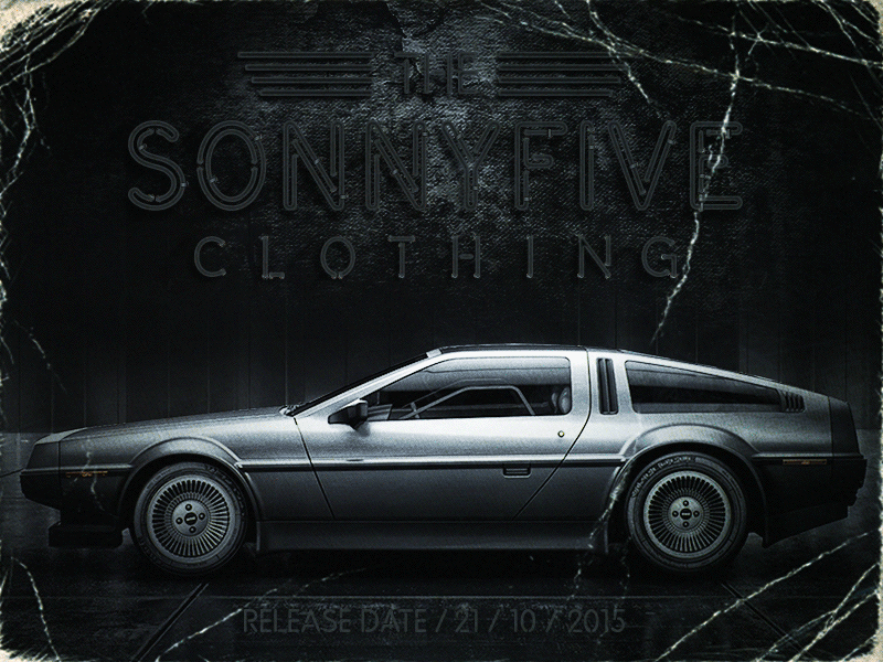 The SonnyFive Release Date Promo 80s back to the future date delorean marty mcfly new retro wave the sonnyfive vhs