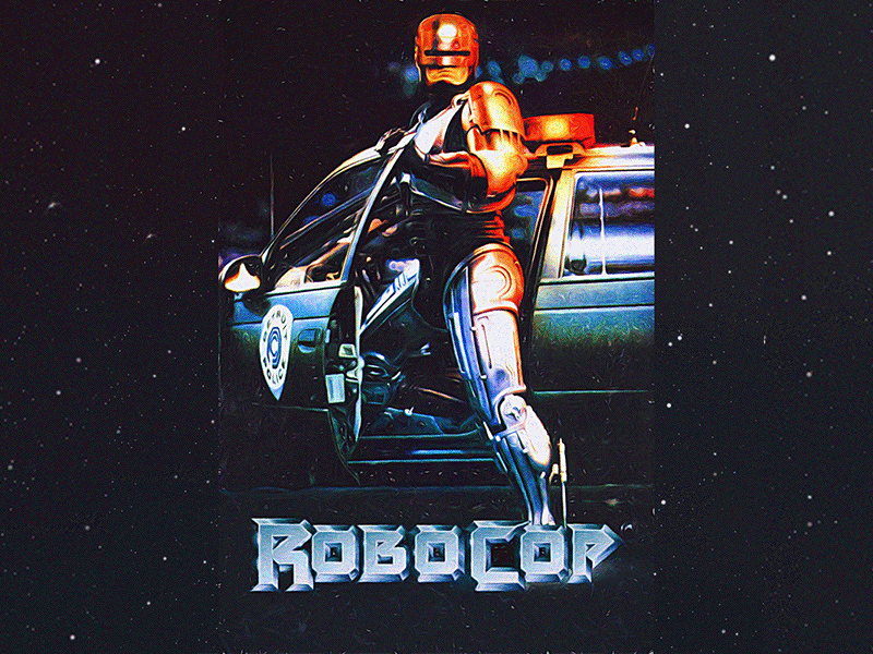 IronyCop by The Sonnyfive 80s ironman marvel movie robocop thesonnyfive