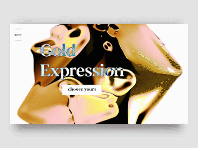 Gold Expression after effects gold photoshop ui ux web design website
