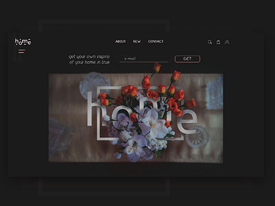 Sweet home) dark photoshop ui uidesign uiux web design website