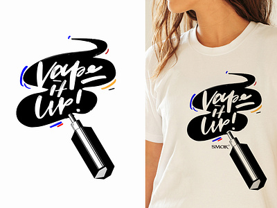 SMOK T shirt illustration tshirt typography vector