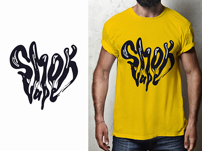 SMOK T Shirt branding illustration tshirt typography vector