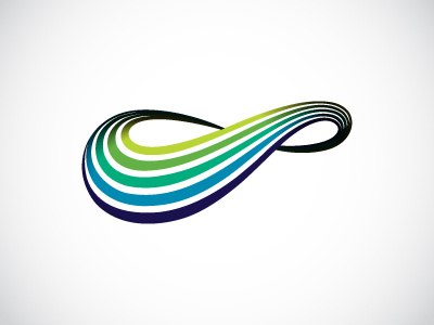 NUTECH Logo infinity layers seismic spectrum strata vision