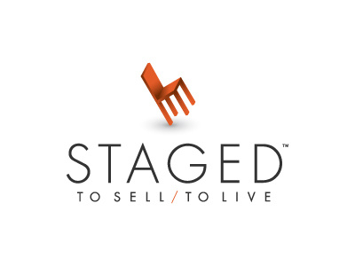 Staged to Sell Logo balance chair home staging interior design tilt