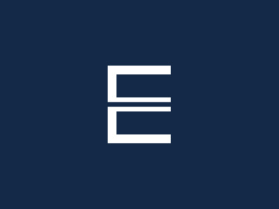 ECC Associates angular c e forms letter logo simple